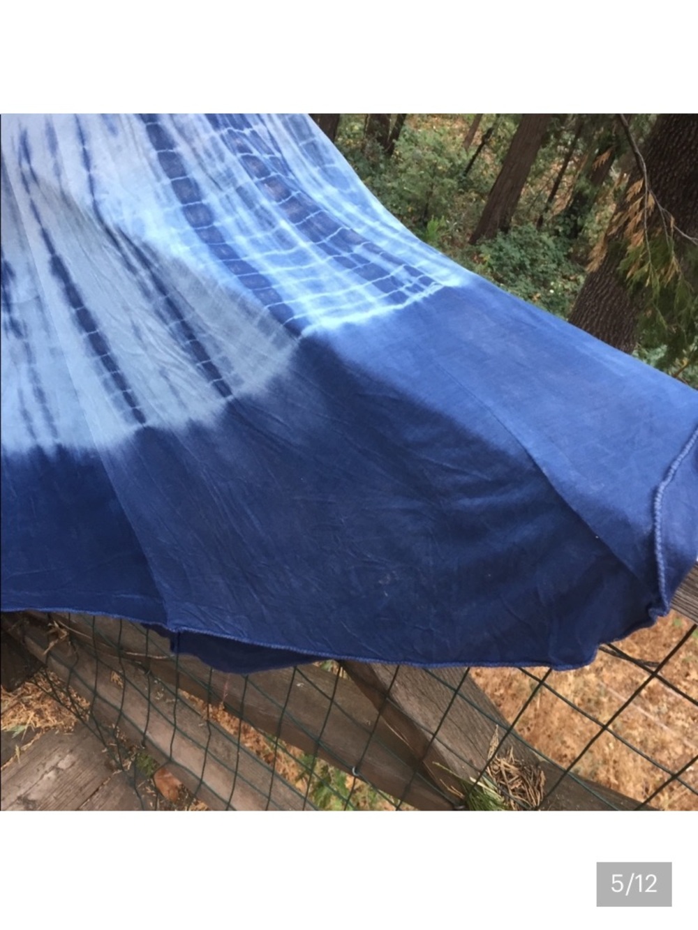 Tie-Dye Blue Circle Skirt - Picture 5 of 11